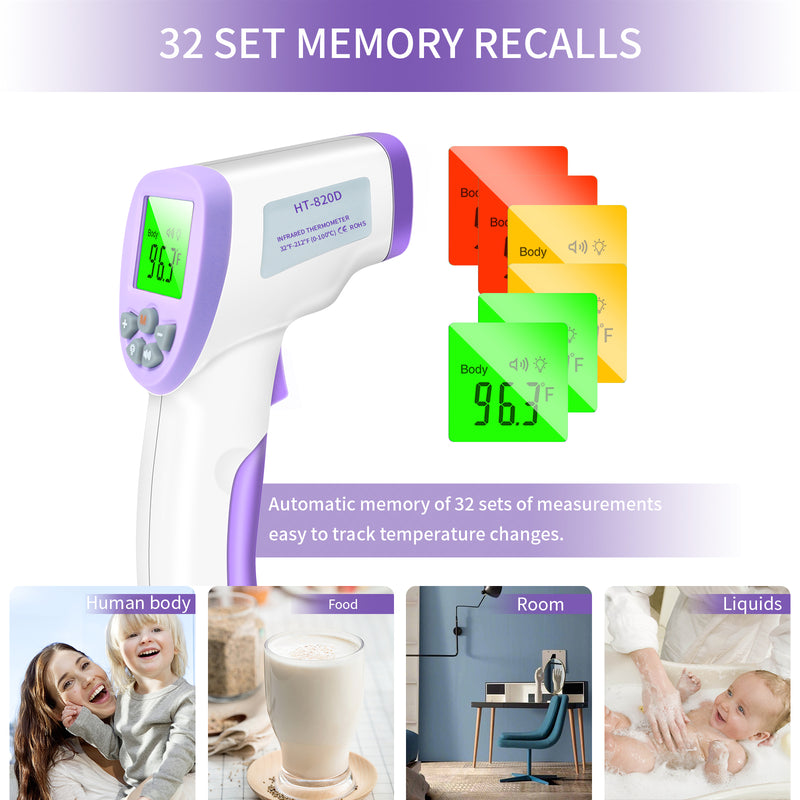 Load image into Gallery viewer, Medical Forehead Thermometer with Fever Alarm
